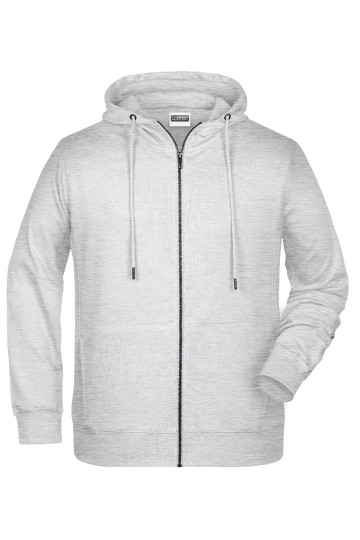 JN Men's Zip Hoody 8026 asgrijs