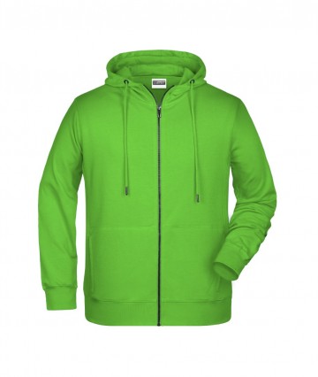 JN Men's Zip Hoody 8026 limoengroen
