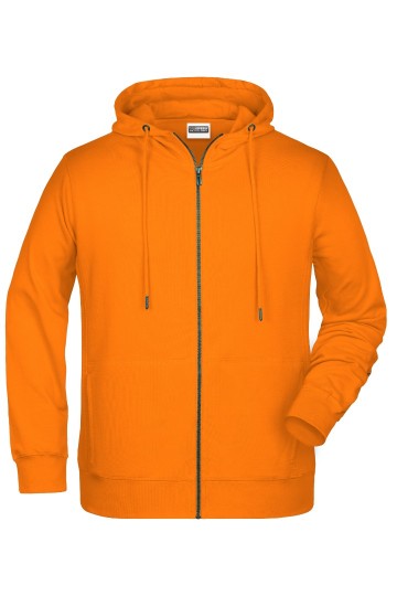 JN Men's Zip Hoody 8026 oranje