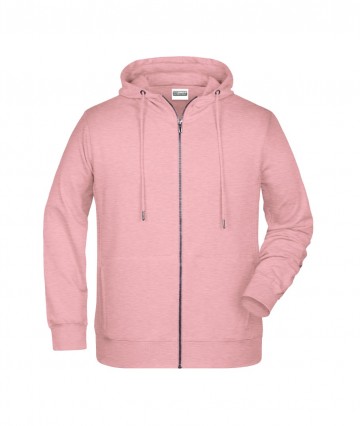 JN Men's Zip Hoody 8026 rosemelange