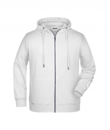 JN Men's Zip Hoody 8026 wit