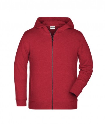 JN Kids Zip Hoody 8026k karmijnroodmelange