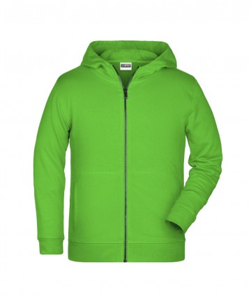 JN Kids Zip Hoody 8026k limoengroen