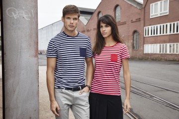 JN Ladies T-Shirt Striped 8027 2