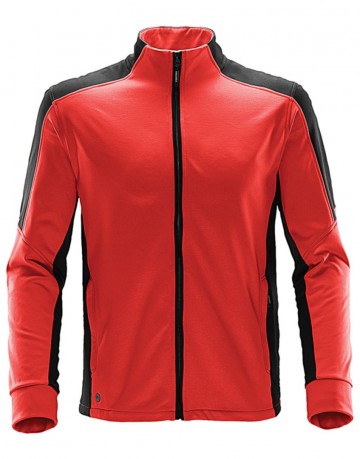 822.18 Stormtech Charka fleece jackethelderrood zwart