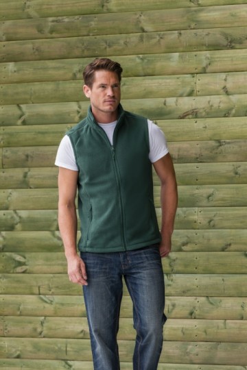 Russell Outdoor Fleece mouwloos met rits