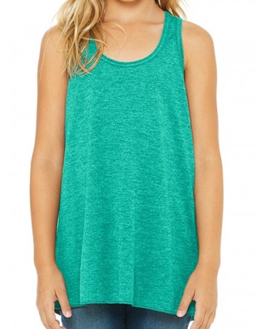 B+C Bella Youths Flowy Racerback Tanktop 8800Y  wintergroen