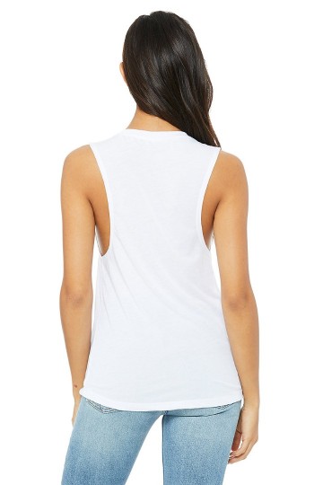 8803 B+C Flowy Scoop Muscle Tanktop wit achter