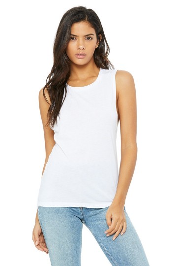 8803 B+C Flowy Scoop Muscle Tanktop wit