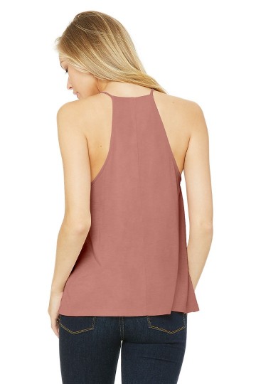 8809 B+C Bella Flowy High Neck Tanktop mauve achter