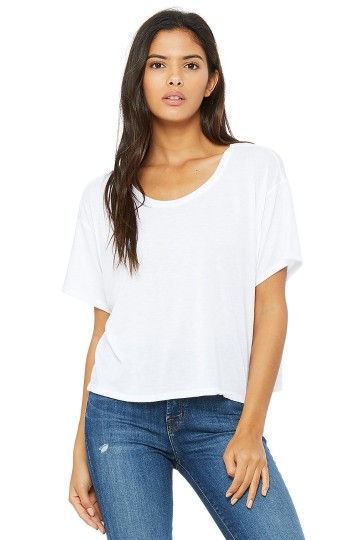 8881 B+C Flowy Boxy T-shirt wit
