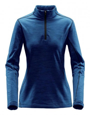 904.18 Stormtech dames Base Thermal 1/4 rits  305 oceaanblauw
