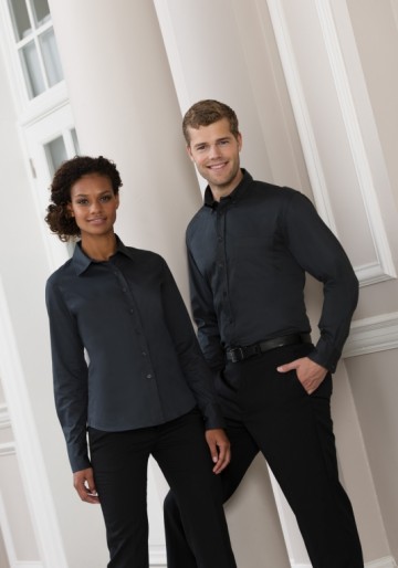 Russell Classic Twill Shirt met LM