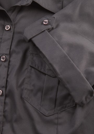 Russell Twill Shirt met korte rolmouwen