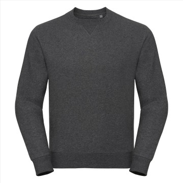 Russell Authentieke melange sweater 260M carbon melange