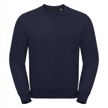 Russell Authentieke melange sweater 260M indigo melange