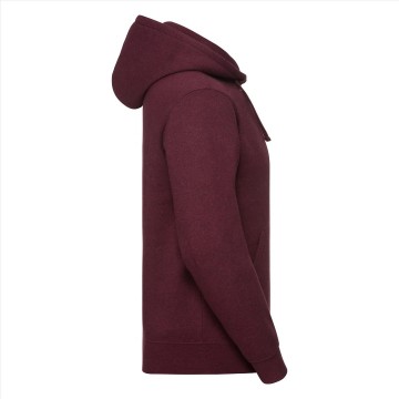 Russell Authentic sweater met kap 261M bourgogne rood melange