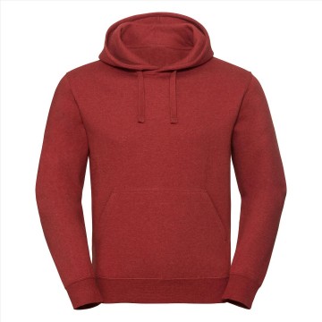 Russell Authentic sweater met kap 261M steenrood melange