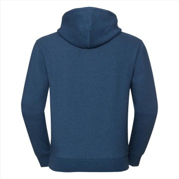 Russell Authentic sweater met kap 261M oceaanblauw melange