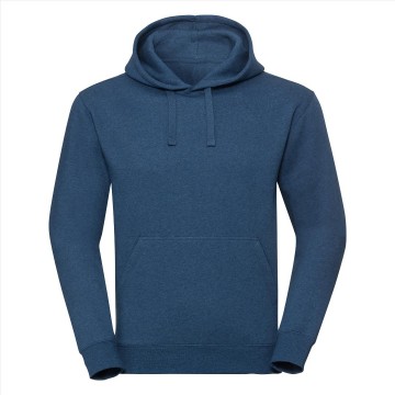 Russell Authentic sweater met kap 261M oceaanblauw melange