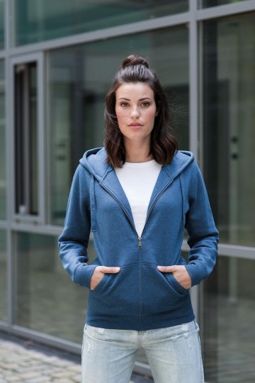 Russell Authentic sweater met kap en rits 263F