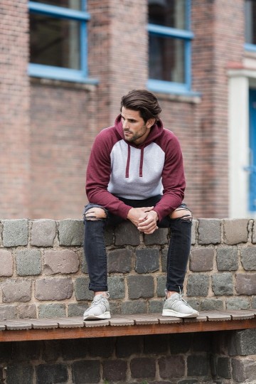 Russell autentieke Basebal sweater met kap 269M