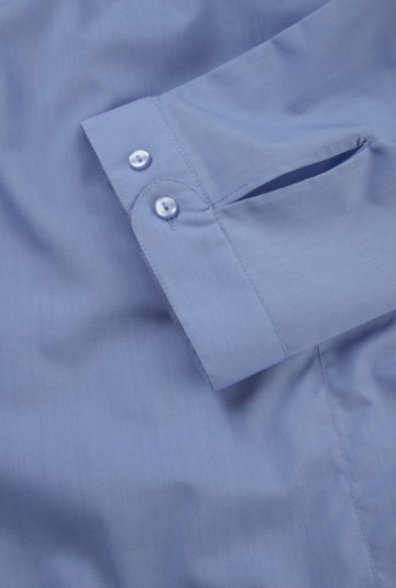 Russell Poplin Shirt met 3/4 mouwen