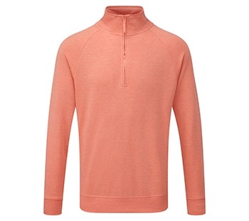 Russell HD sweater met 1/4 rits