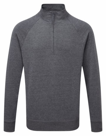 Russell HD sweater met 1/4 rits