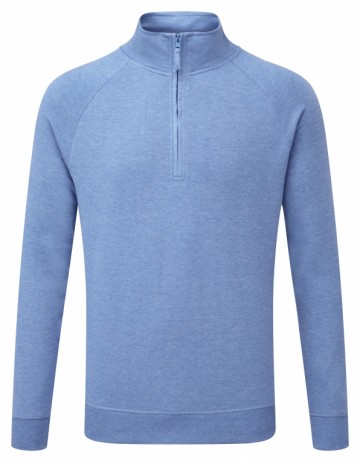 Russell HD sweater met 1/4 rits
