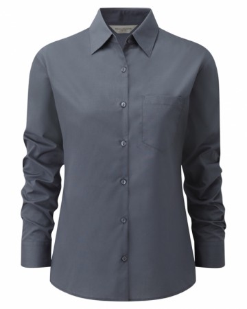 Russell Poplin Shirt Easy Care met LM