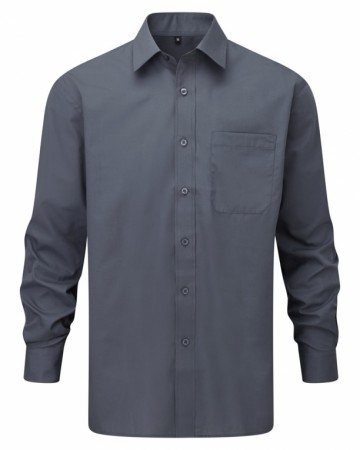 Russell Poplin Shirt Easy Care met LM