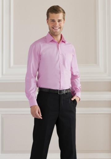 Russell Poplin Shirt Pure Cotton Easy Care met LM
