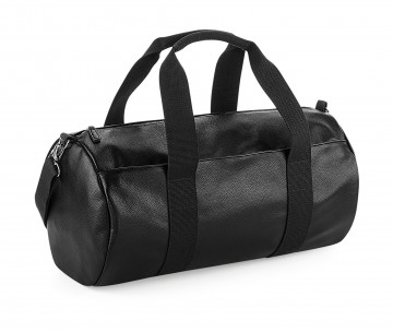BagBase Faux Leather Barrel Bag BG258
