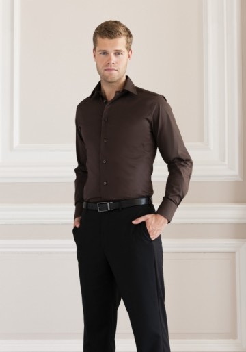 Russell Poplin Stretch Shirt Easy Care met LM