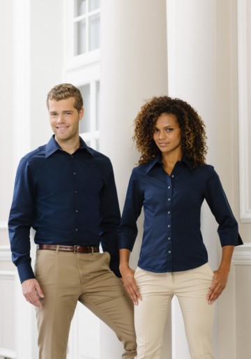 Russell Twill Tencel ® Lyocell Shirt met LM