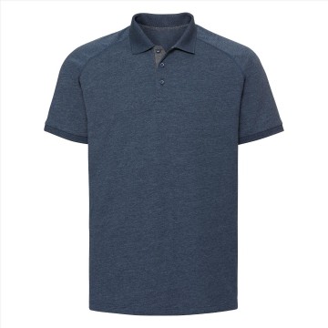 Russell HD Raglan Polo 565M helder marineblauw marl