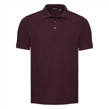 Russell Tailored Stretch Polo 567M bourgognerood