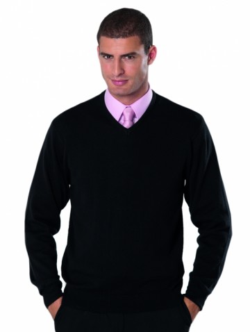 Russell gebreide Pullover met V-Hals