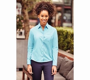 Russell Poplin Shirt Easy Care met LM