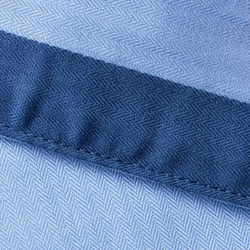 Russell Tailored Contrast Herringbone Shirt 964M