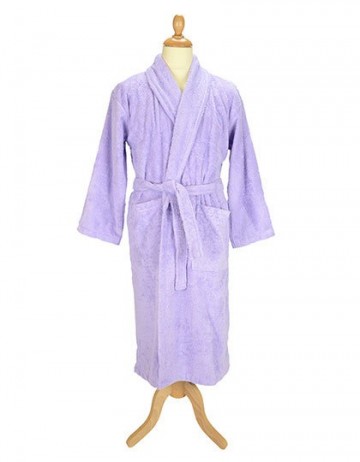 ARTG badjas met sjaalkraag AR025 licht paars