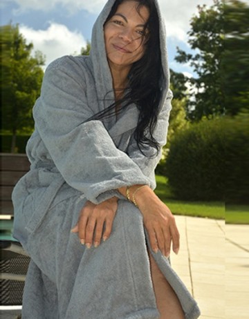 ARTG badjas met kap AR026