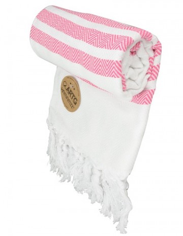 ARTG  AR053 Hamam Dalaman handdoek 900016 witenroze