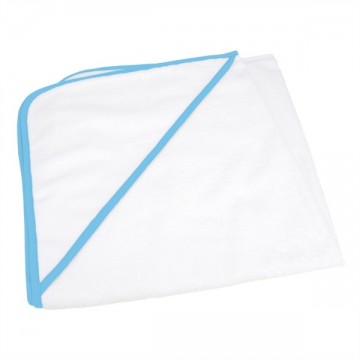 ARTG Babiezz® All-Over Sublimatie handdoek met kap 2 kleurig AR892 licht blauw
