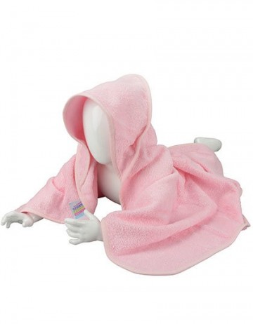 ARTG Babiezz® badjas met kap div kleuren ARB032 licht rose