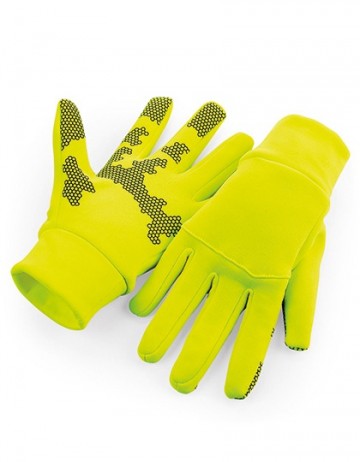 Beechfield Softshell Sports Tech Gloves B310 fluo geel