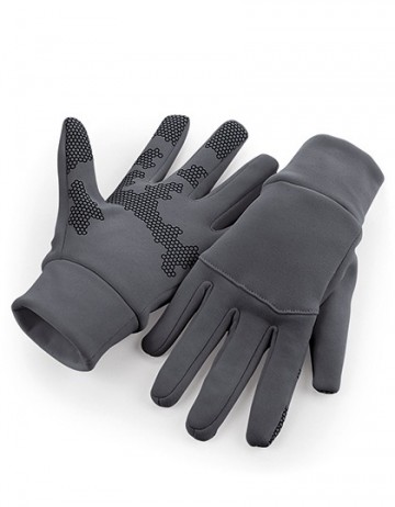 Beechfield Softshell Sports Tech Gloves B310 grafiet grijs