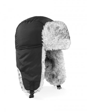 B345 Beechfield Sherpa Hat  zwart