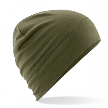 B370 Beechfield Merino Beanie militairgroen